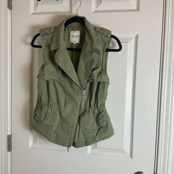 Madewell Green Sleeveless women’s Vest size small - Picture 3 of 12